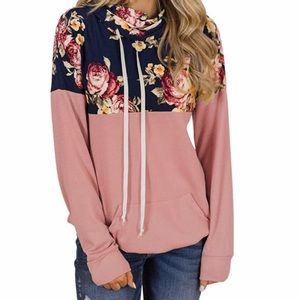 Lightweight Floral Hoodie “Rose”